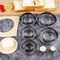 12 Pieces Bistcuit Cookie Cutters Circle Pastry Cutters Round Donut Ring Molds for Baking for Pastries Doughs Doughnuts